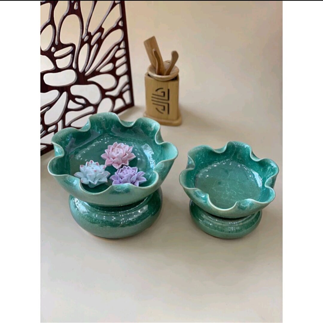 Bát Sen Thả Hoa - Bát Minh Đường Tụ Thủy