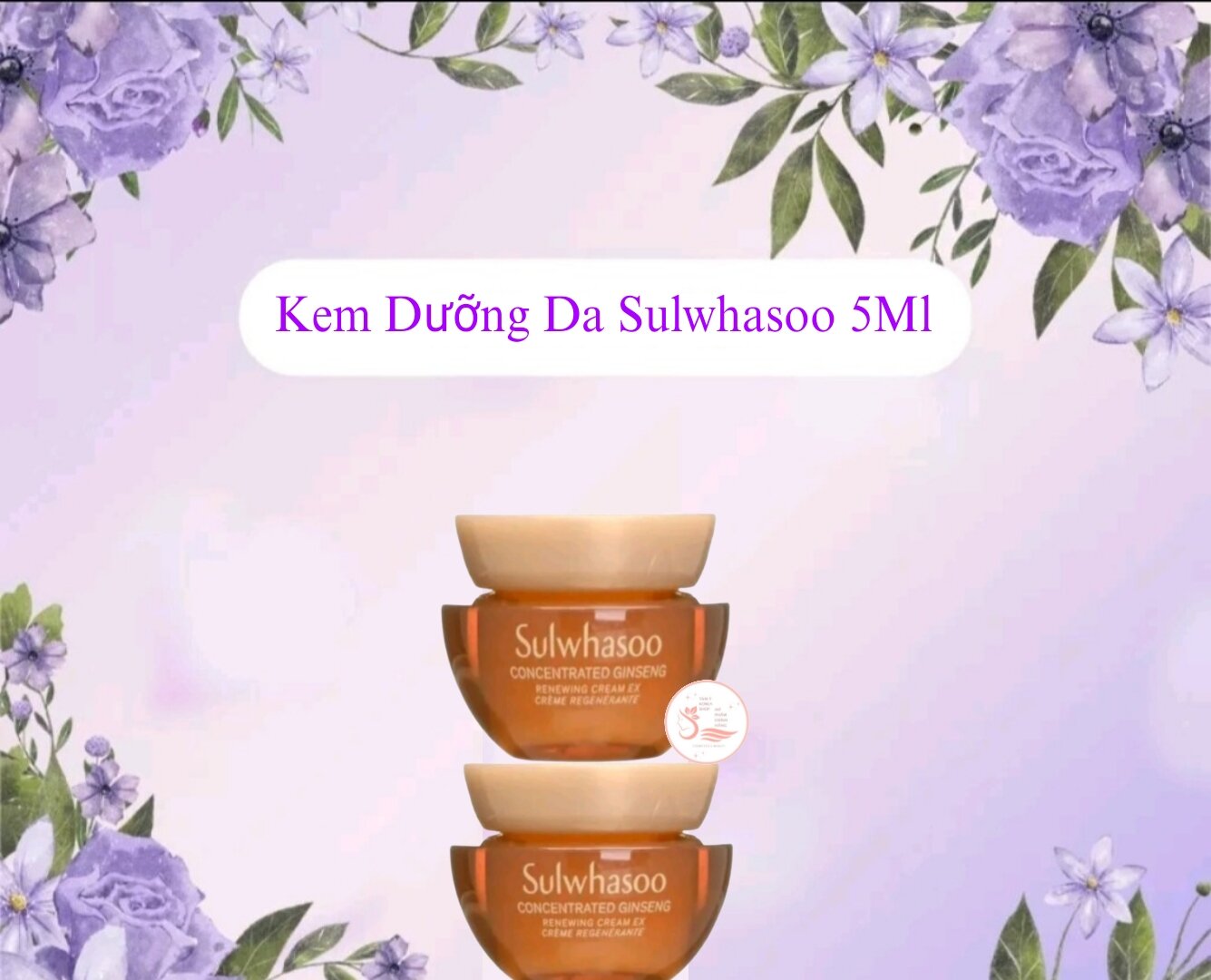 Kem dưỡng da sulwhasoo chiết xuất nhân sâm tươi 5ml