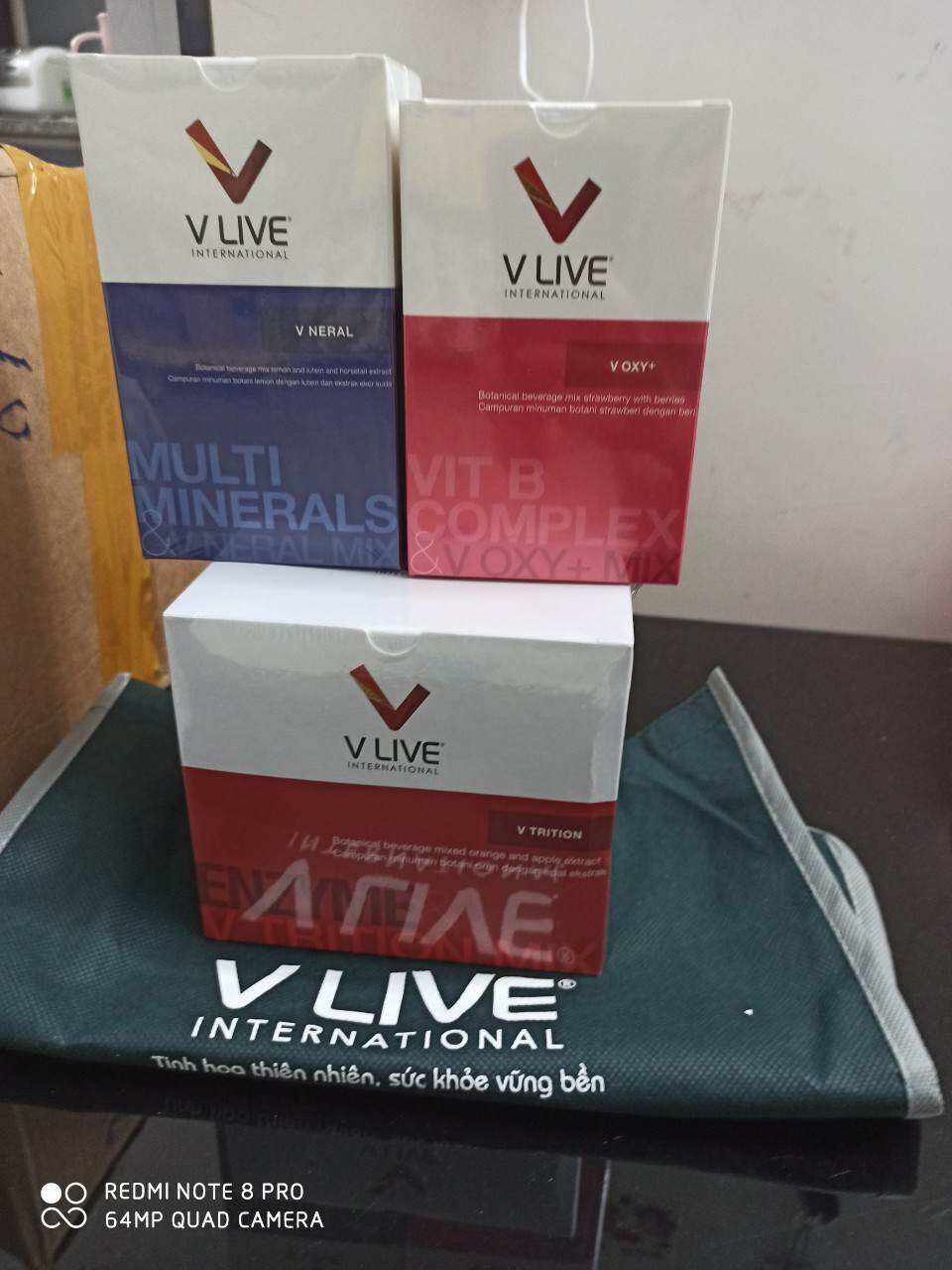 Bộ 3 sản phẩm Vlive ( Voxy, Vtrition, Vneral ) Tăng Cường Hệ Miễn Dịch Tái Tạo Tế Bào.