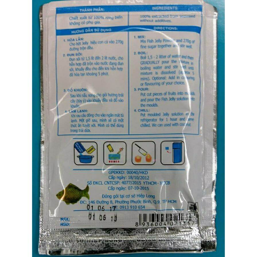 Bột rau câu con cá dẻo Hiệp Long