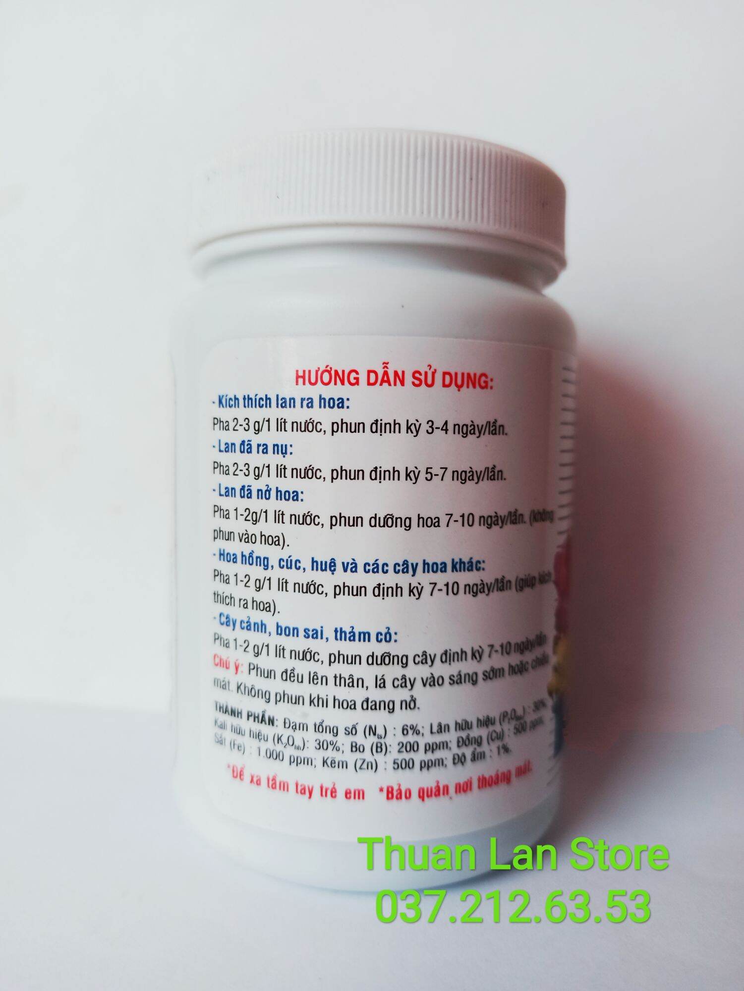 Phân Bón NPK 6-30-30 Kích Thích Ra Hoa hũ 85g