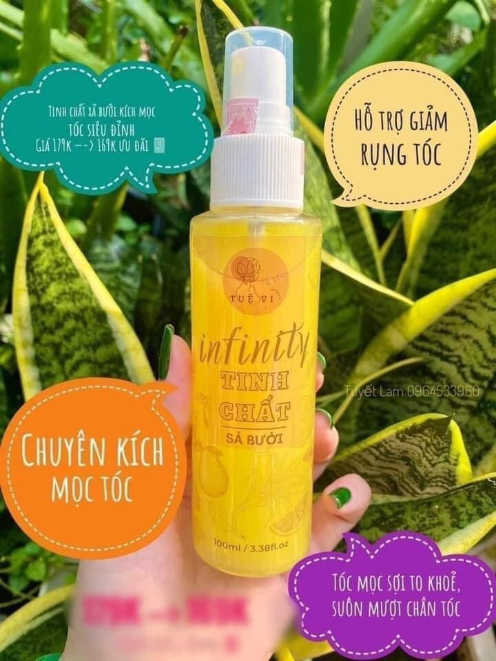[Chính Hãng CTY 100%] Xịt Mọc Tóc Tinh Chất Sả Bưởi TUỆ VI INFINITY
