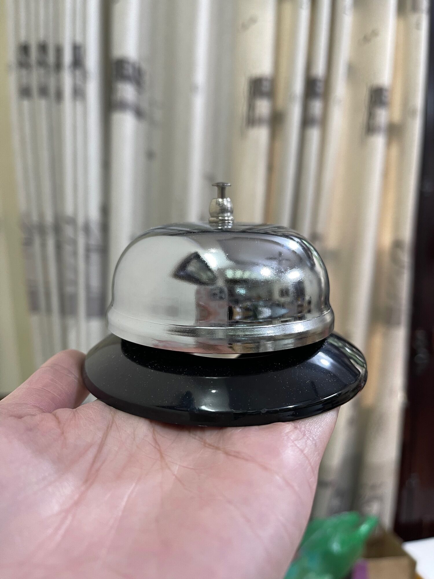 Chuông Phục Vụ Để Bàn Inox/ Chuông Gọi Đồ