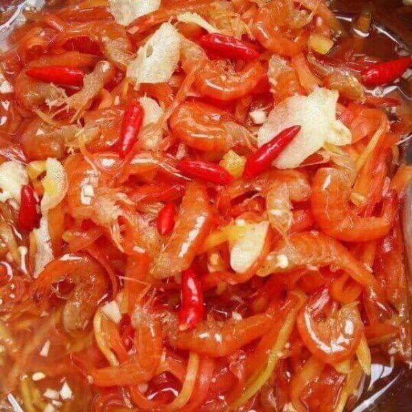 Mắm tép trộn đu đủ hủ 500g (tép bạc đất sông)