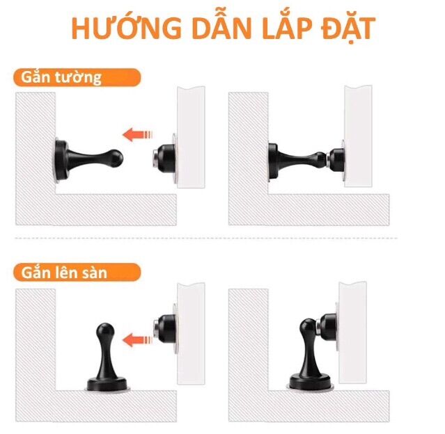 Hít cửa INOX nam châm cực mạnh ( HÍT CỬA )