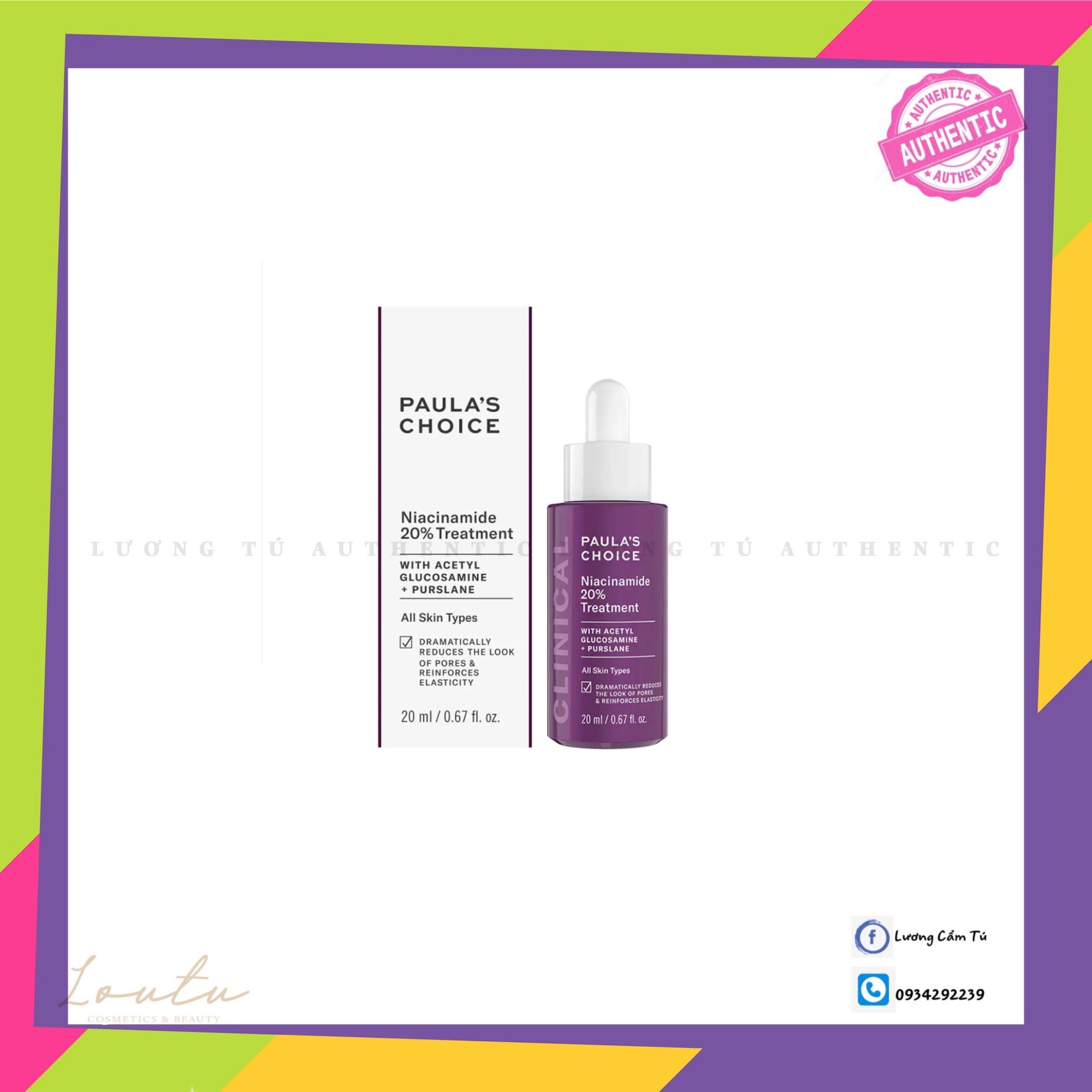 Serum nia 20% paula's choice niacinamide 20% treatment
