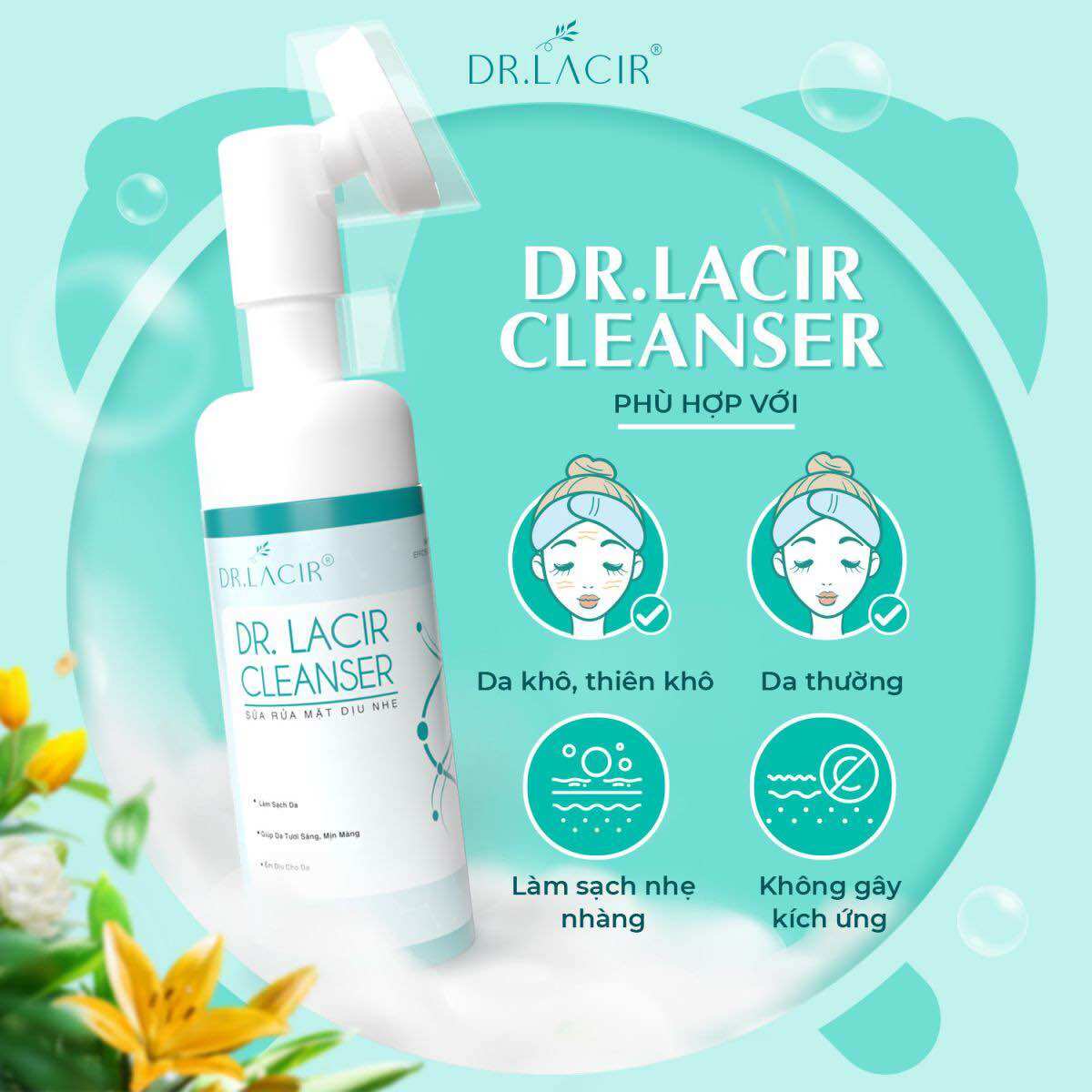 Sữa rửa mặt dr lacir