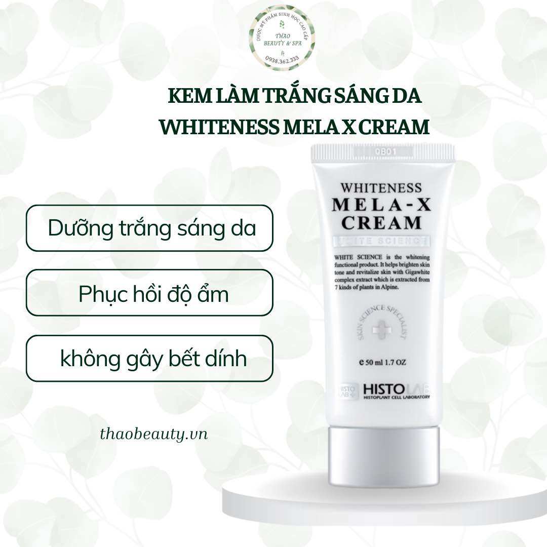 Kem dưỡng trắng da - whiteness mela x cream histolab 80ml