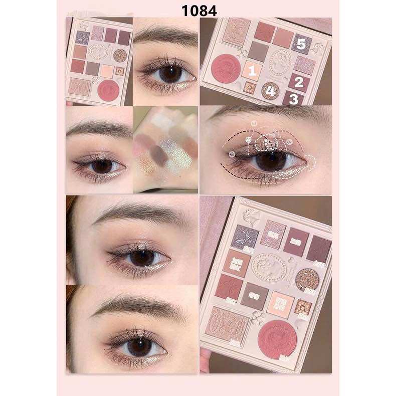 [COLORROSE] Bảng phấn trang điểm mắt màu sáng lấp lánh