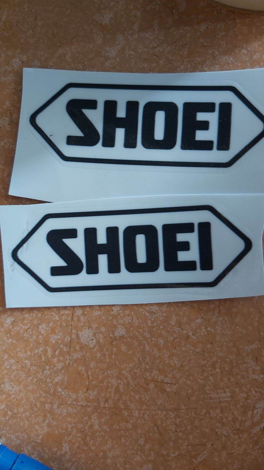 Combo 2 Tem Shoei Trắng Đen Dán Nón Xe giá Rẻ