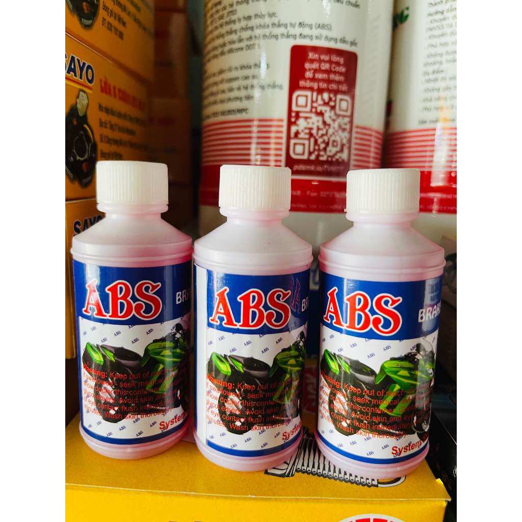 Dầu thắng đĩa, dầu phanh & dầu ly hợp abs brake fluid heavy duty dot3 chai 50 ml