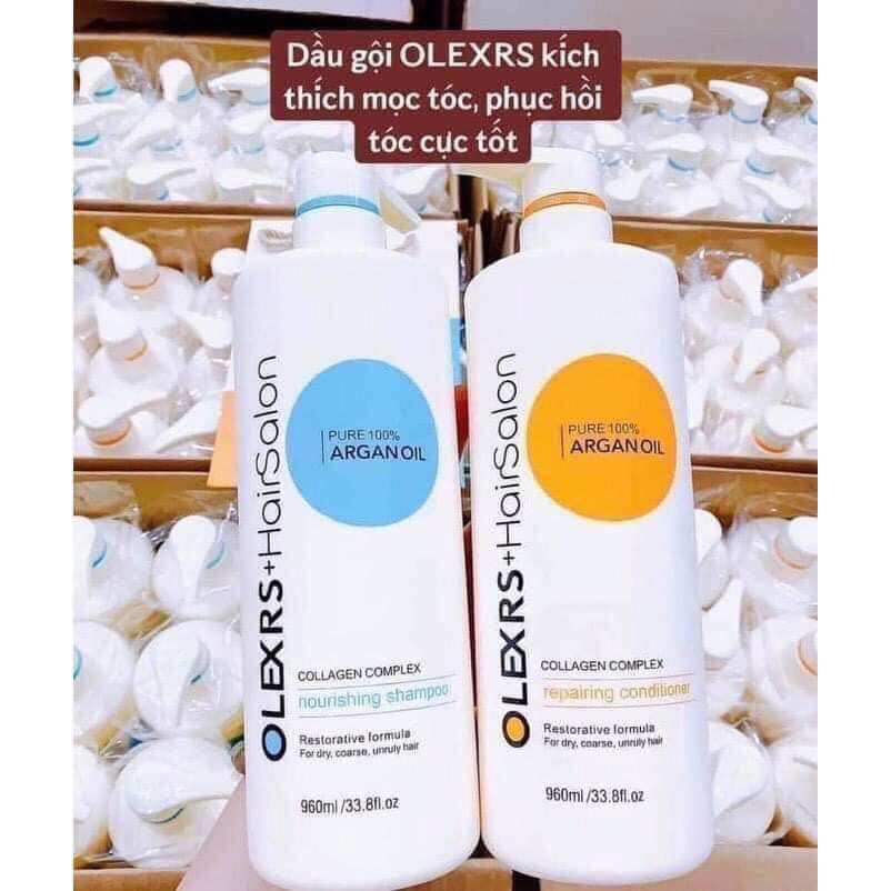 Cặp dầu gội xả siêu mượt OLEX 960ml
