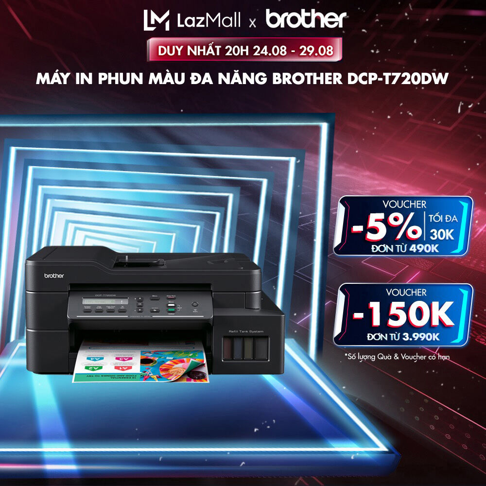 Máy in phun màu đa năng Brother DCP-T720DW