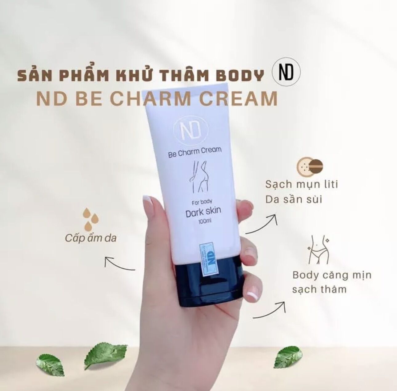 Kem Thâm Sạm Mông ND Be Charm Cream (100ml) hàng chính hãng