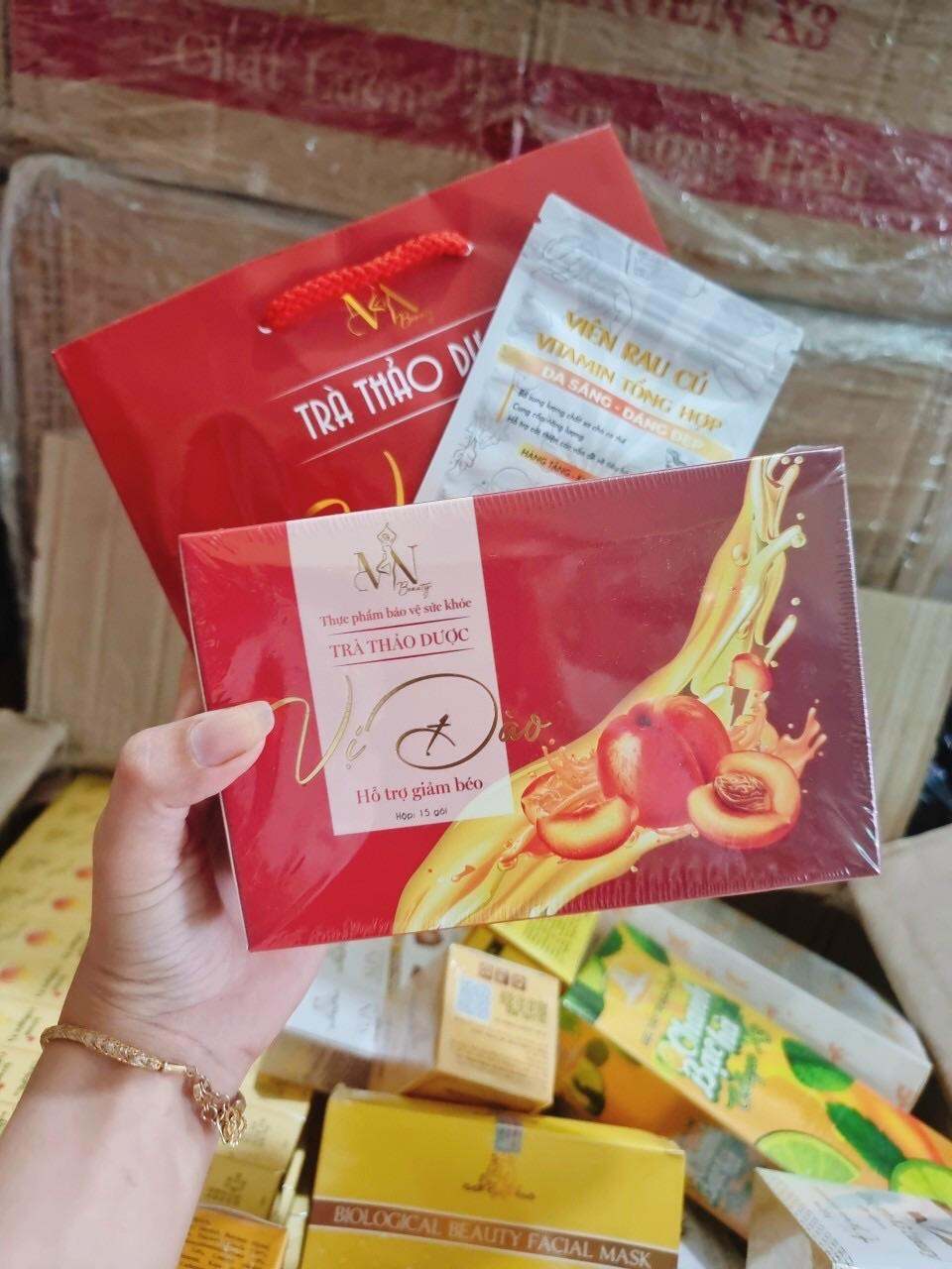 Trà đào giảm cân Đông Anh