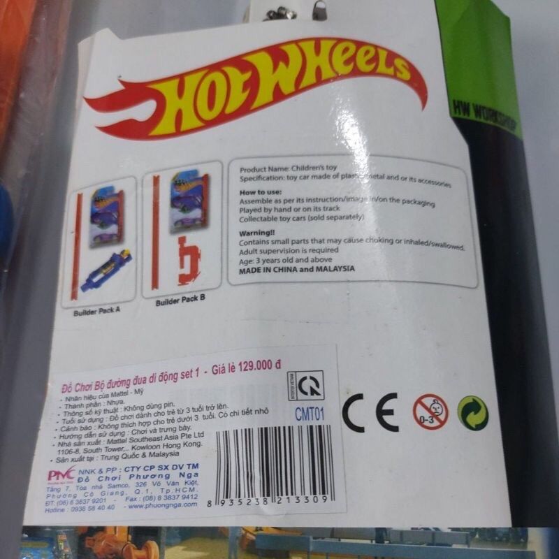 Bộ đồ chơi đường đua di động Hotwheels