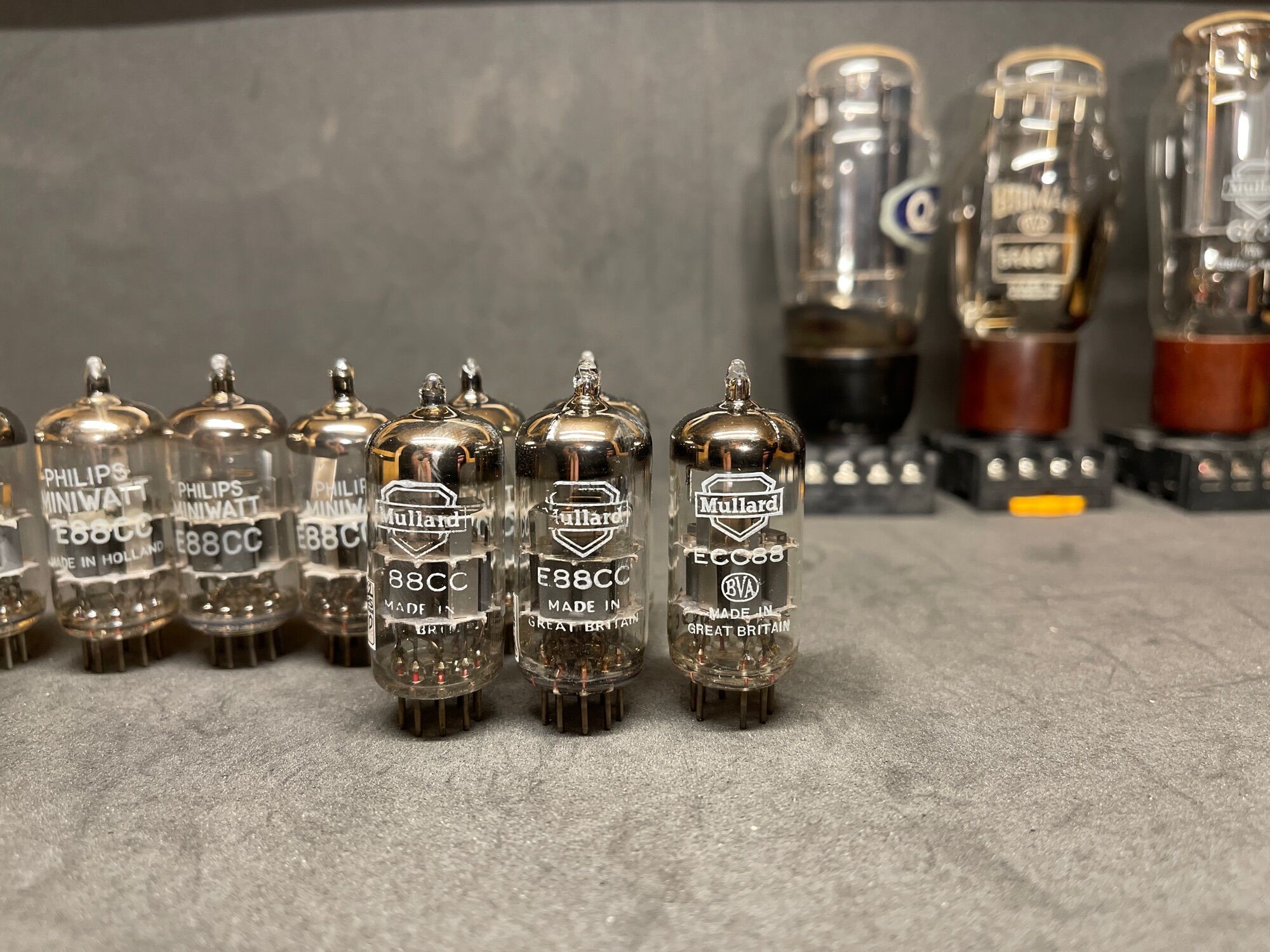 6dj8 6922 ecc88 Mullard Phillips chân Trắng( đơn vị 1)