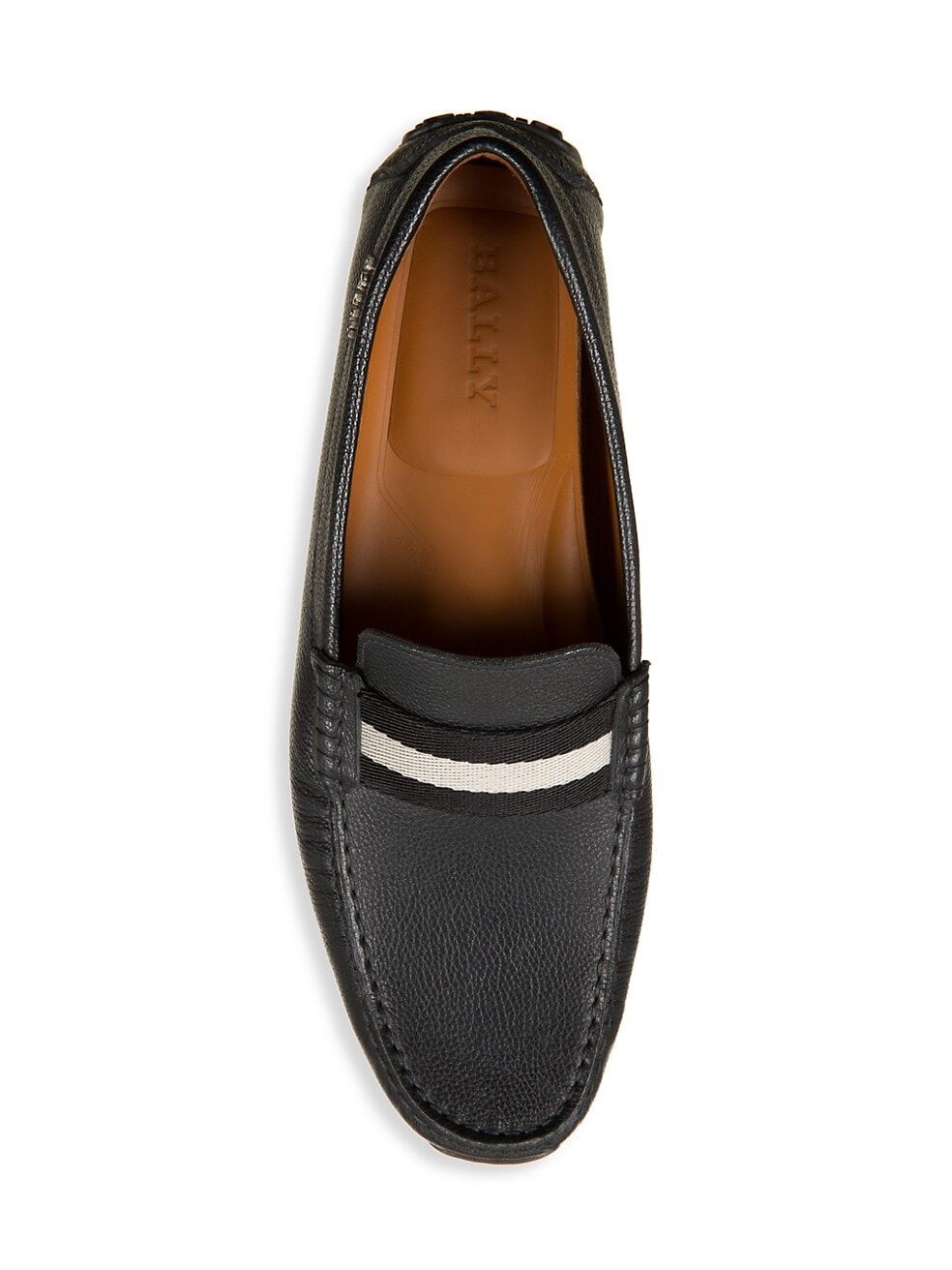 Giầy Bally Pearce Pebbled Leather Driving Loafers