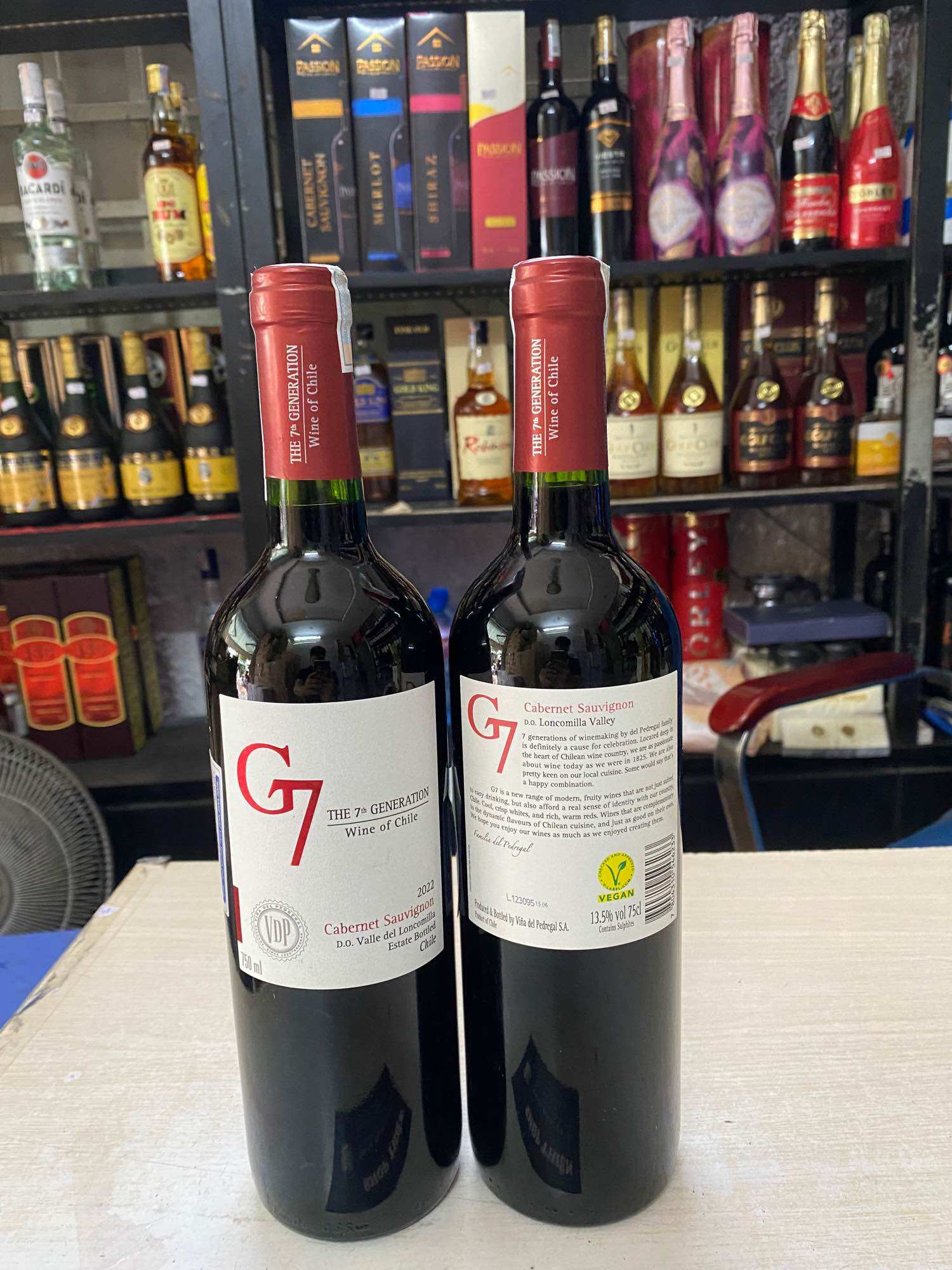 Vang Đỏ Chile G7 13.5% 750ml- Cabernet Sauvignon