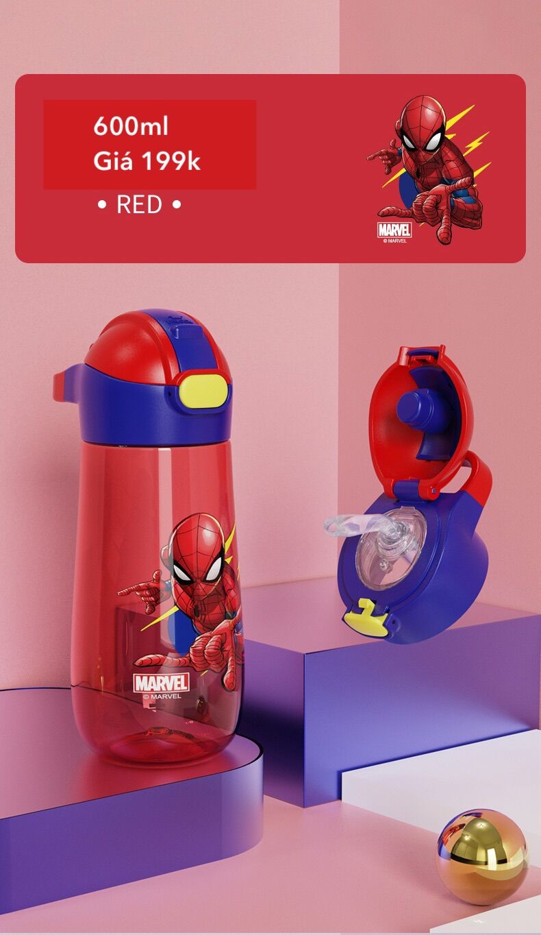 BÌNH NƯỚC SIÊU NHÂN NHỆN / ELSA 600ml SIÊU ĐẸP