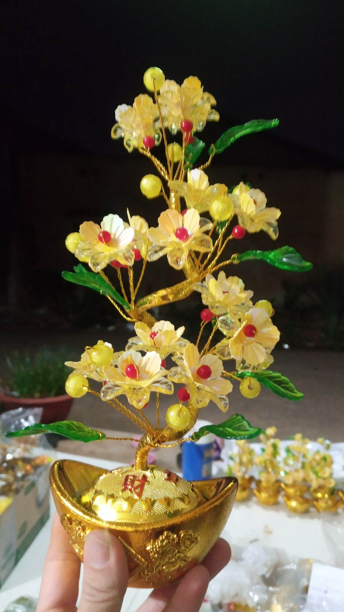 hoa pha lê tài lộc