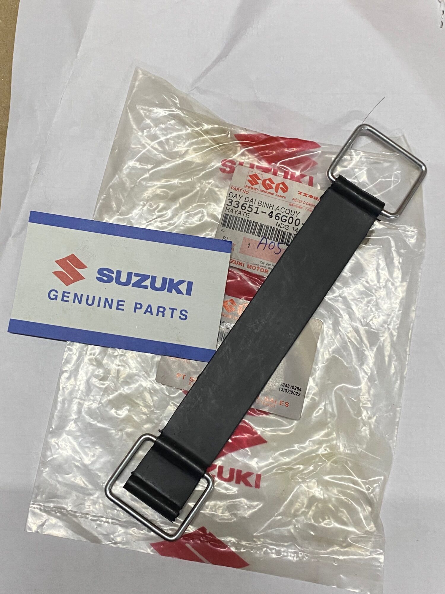 Dây đai ràng bình ắc quy hayate suzuki chính hãng