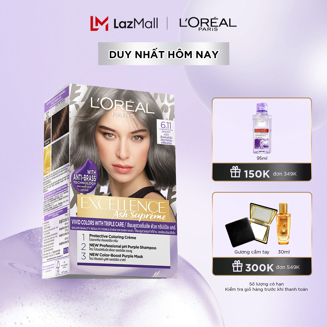 Kem nhuộm dưỡng tóc thời trang L'Oreal Paris Excellence Fashion 172ml