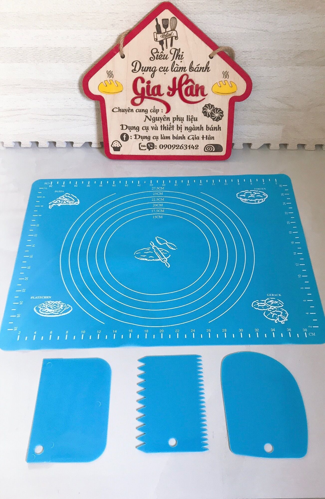 Thảm silicon nhồi bột 25x30cm
