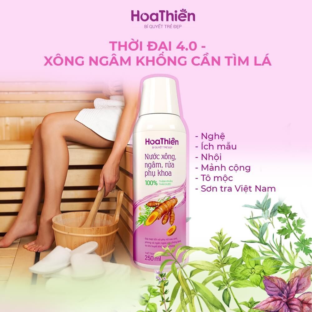 Nước xông ngâm phụ khoa hoa thiên (chai 250ml)