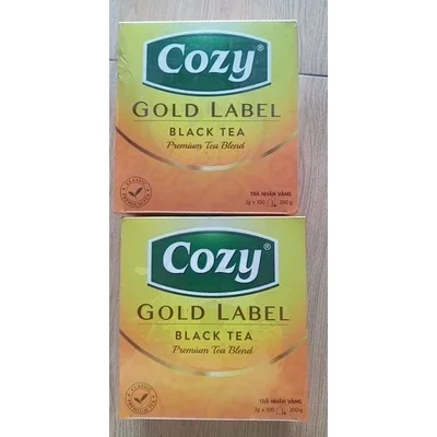 trà nhãn vàng cozy 200g 100tui 2g