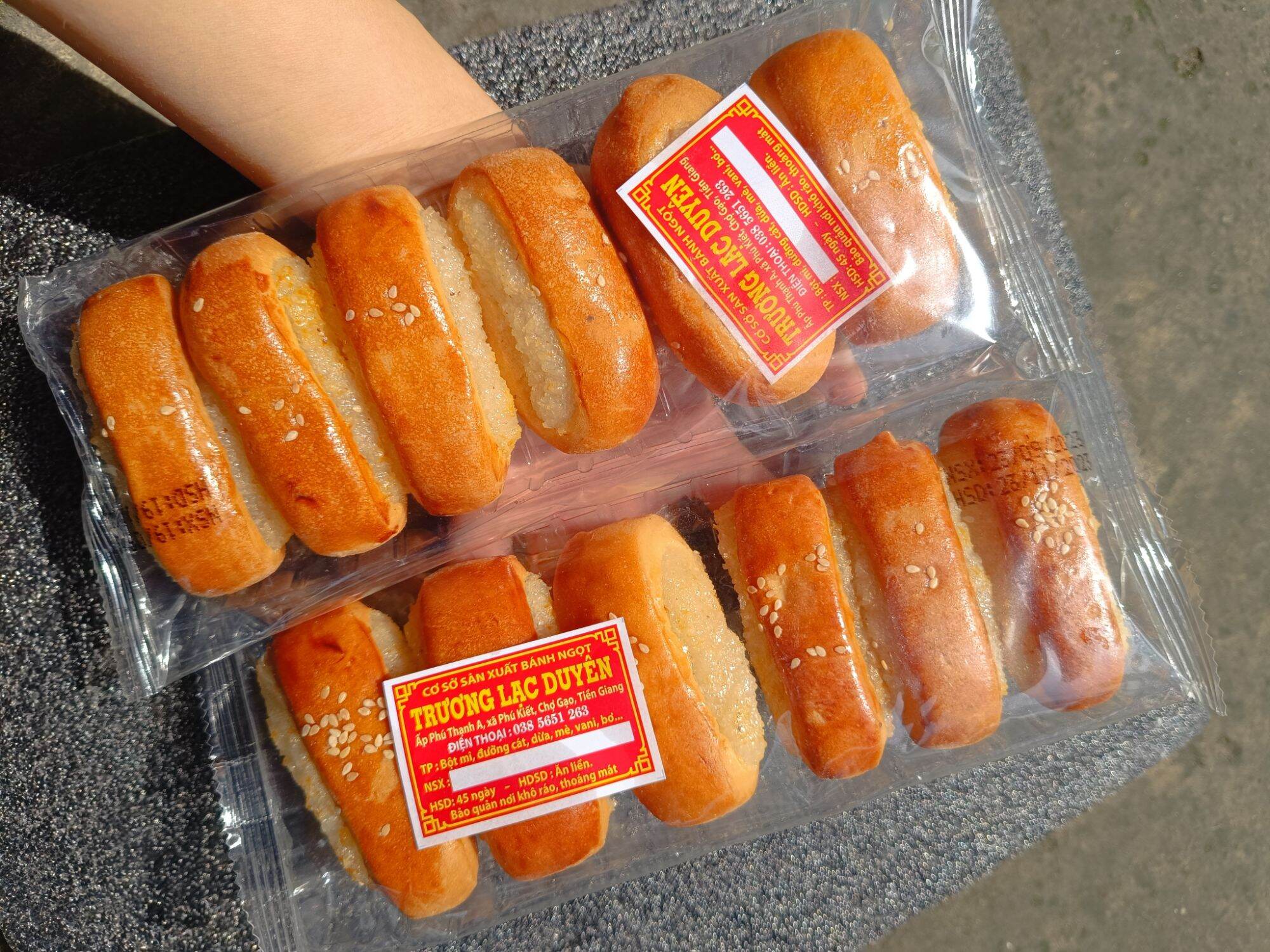 Bánh dừa nướng bơ mè vĩ 6 cái 200g hsd 45 ngày trương lạc duyên