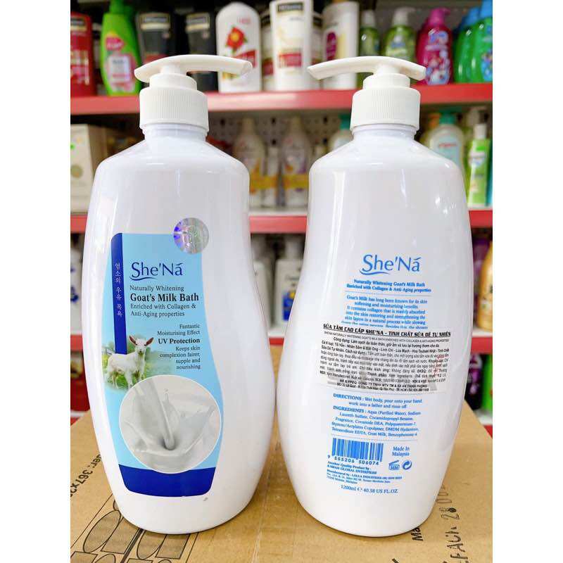 Sữa tắm  cao cấp SheNa tinh chất sữa dê 1200ml