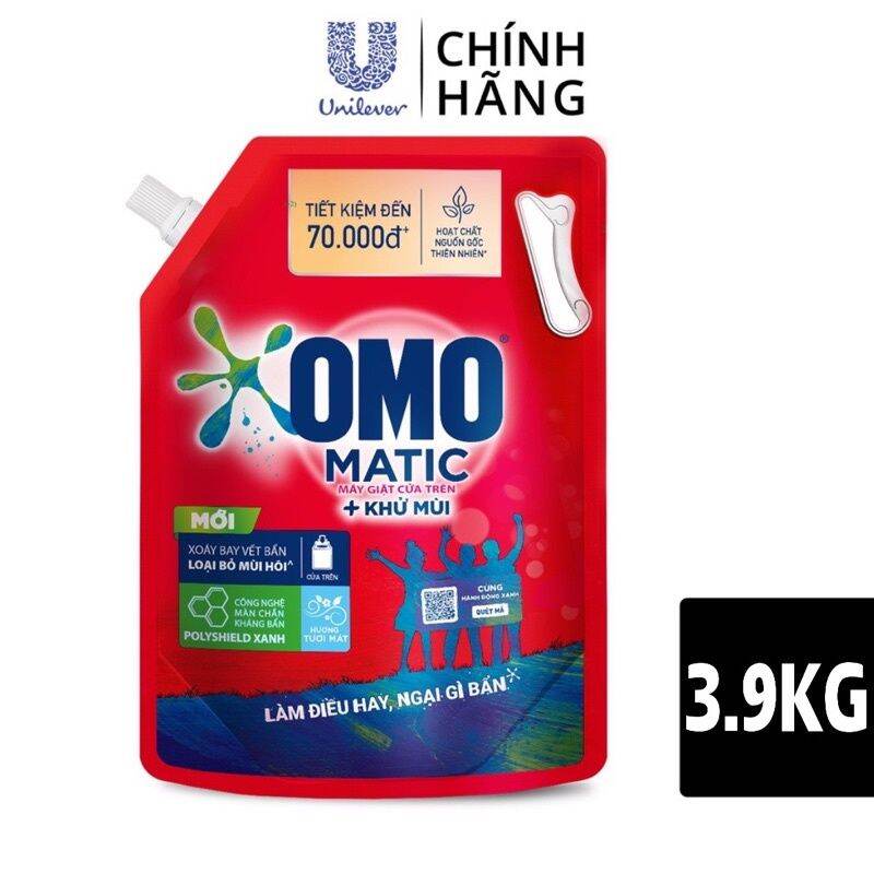 NƯỚC GIẶT OMO Matic 3.6KG, 3.9k TÚI