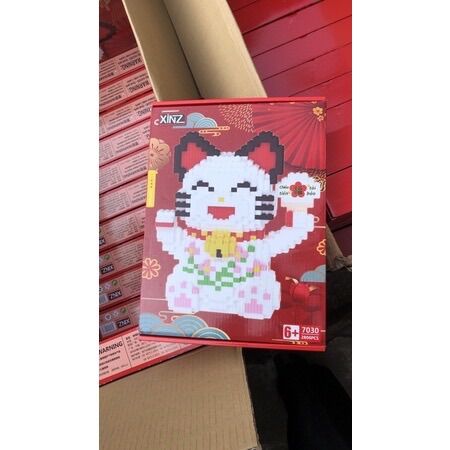Mô hình lắp ghép Mèo thần tài