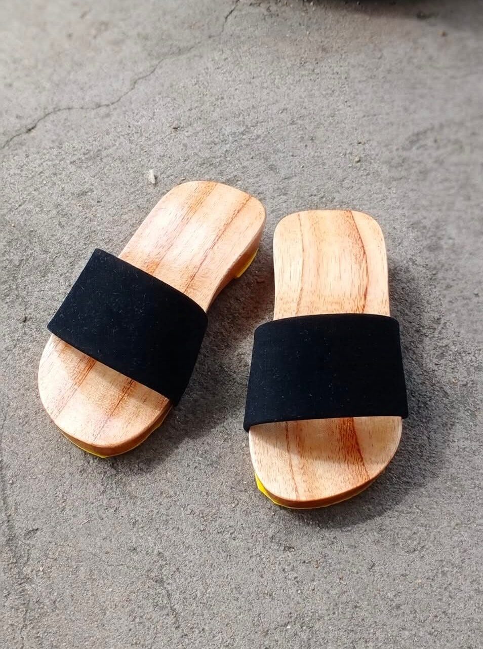 (1-9 tuổi) Guốc mộc cho bé, guốc gỗ cho bé trai bé gái