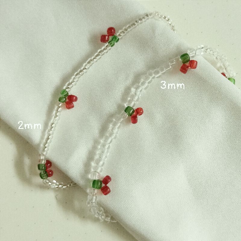 Vòng tay hạt cườm cherry