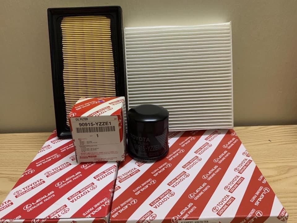 Filter combo for Toyota Wigo 2018 ~ 2022-engine air filter-oil filter-air conditioner filter