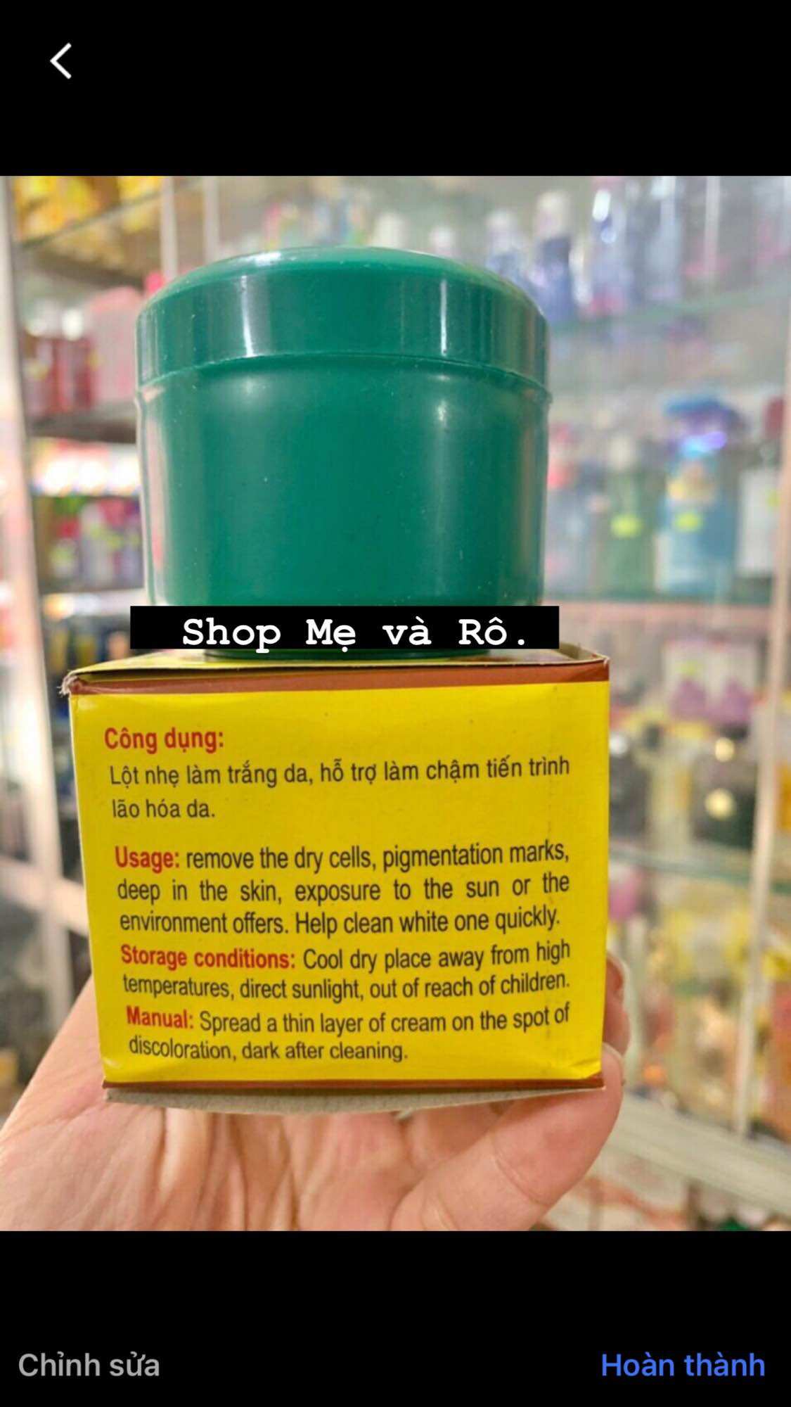 Kem lột nhẹ Lan anh hủ lớn 100g