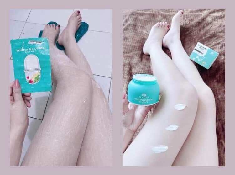 TẮM TRẮNG VÀ KEM BODY DƯỠNG TRẮNG.
