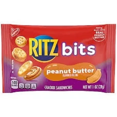 (Nhập Mỹ - Date 15/03/2024) Bánh quy Nabisco Ritz bits đậu phộng