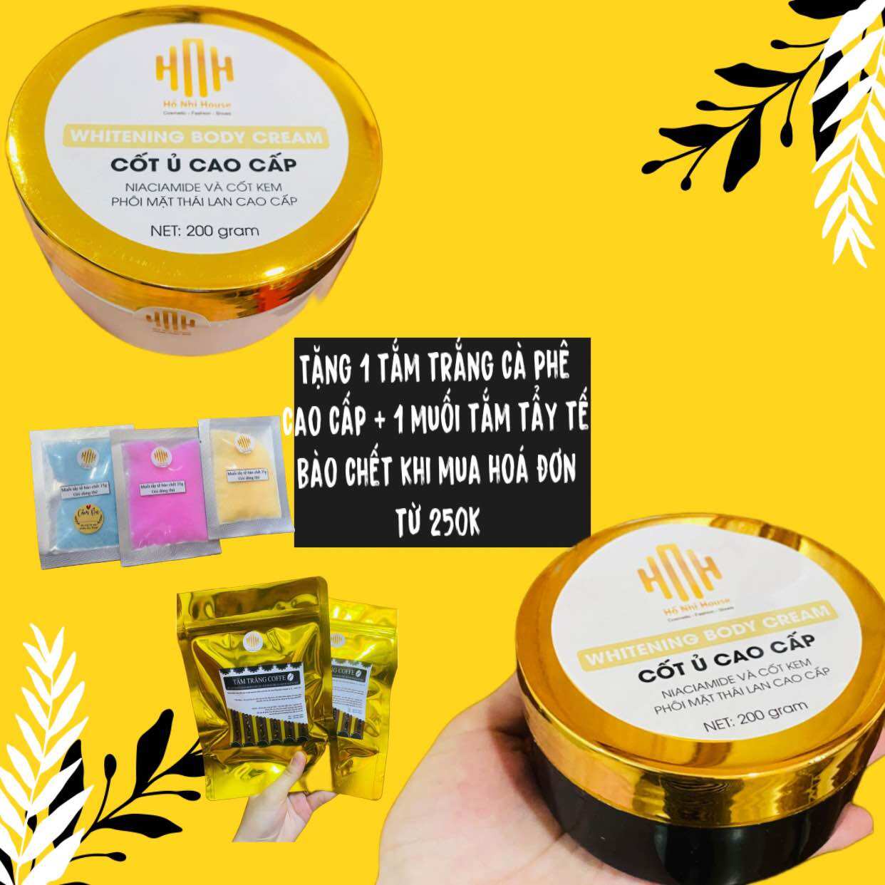 Kem body cốt Thái ( cốt ủ cao cấp ) trắng da sau 7 ngày.