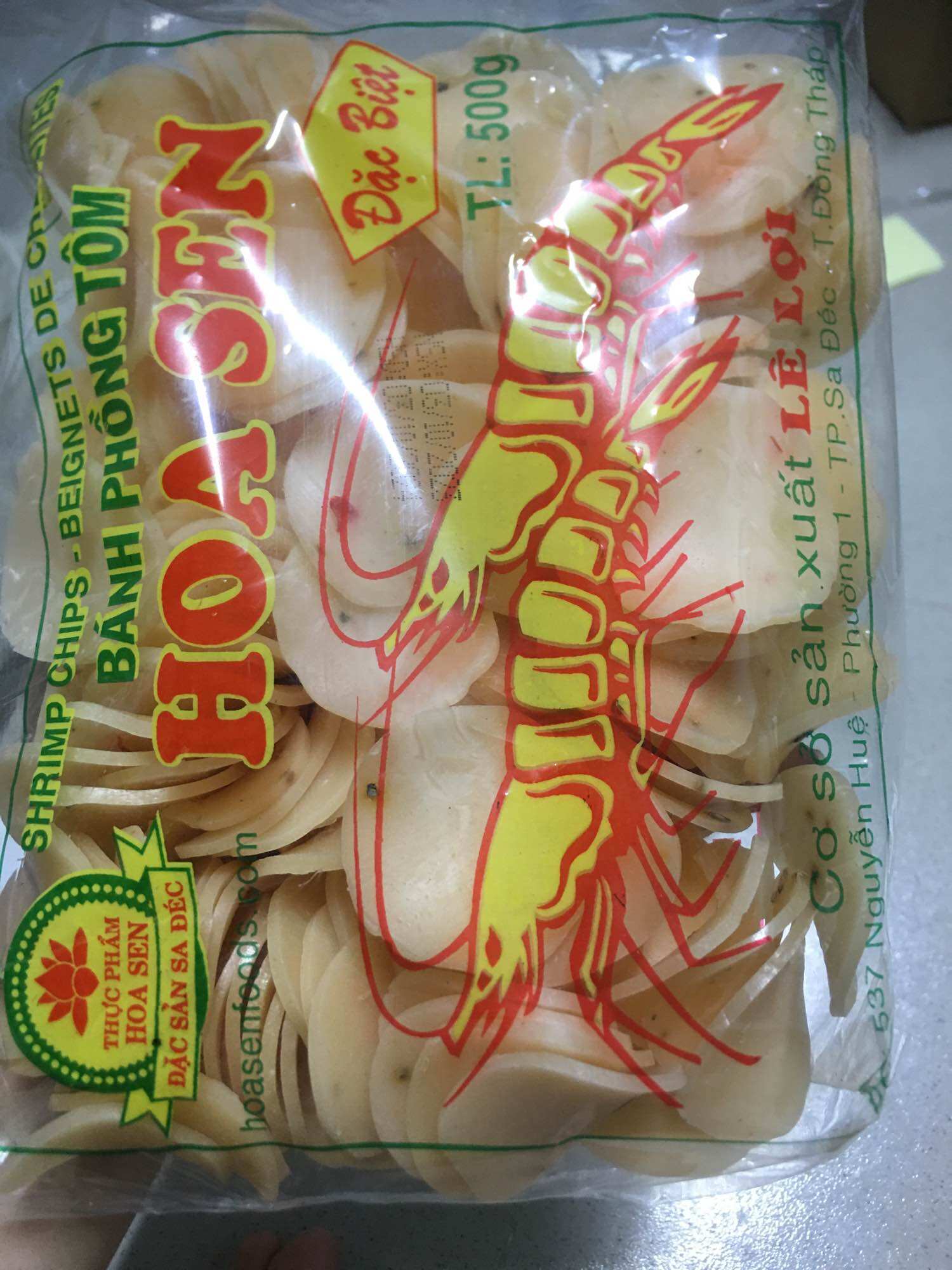 Bánh Phồng Tôm Tiêu Hành Ớt 500G