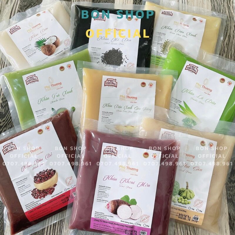 Nhân sên sẵn phú thương làm bánh trung thu, bánh dẻo, bánh ngọt - đủ vị