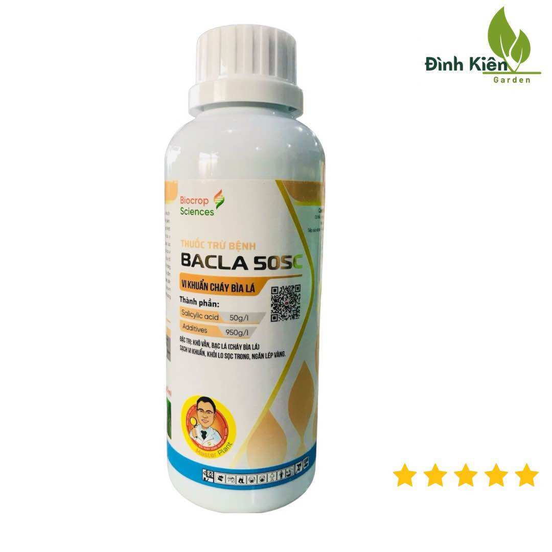 BACLA 50SC Biocrop science . Trị vàng lá, cháy bìa lá, khô vằn đốm vằn, bảo vệ cây trồng