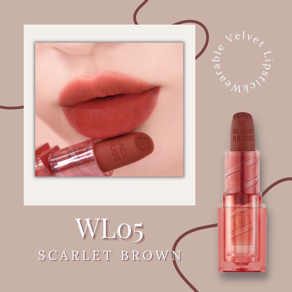 Son thỏi lì blackrouge wearable velvet lipstick