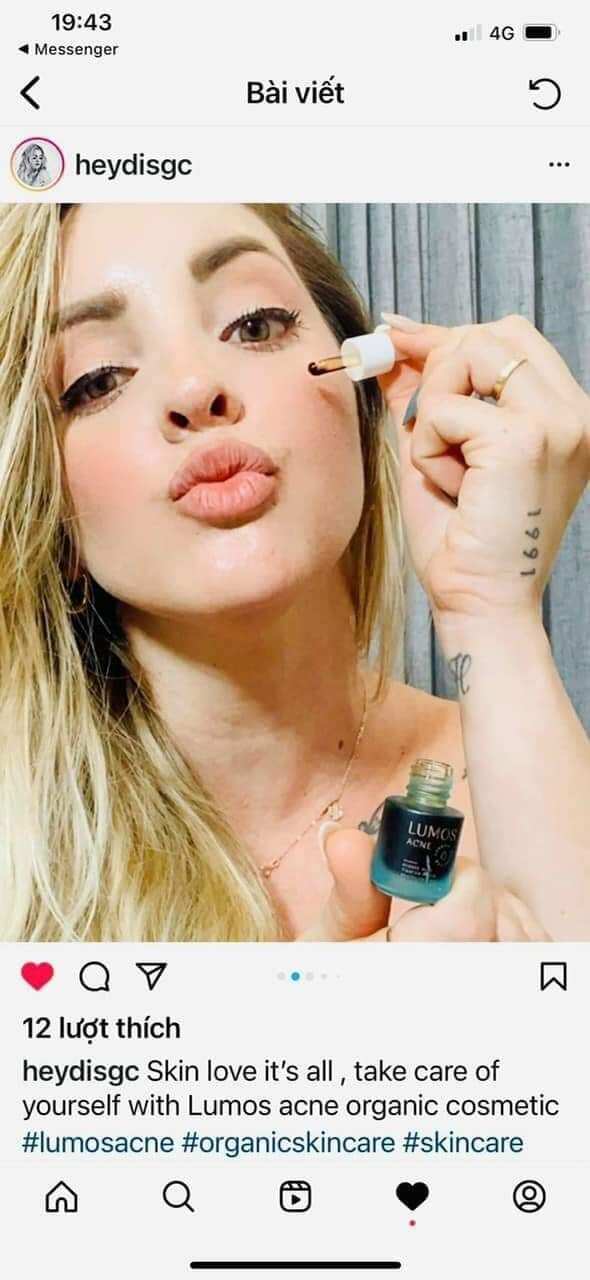 Serum mụn LUMOS ACNE 5ml chính hãng US