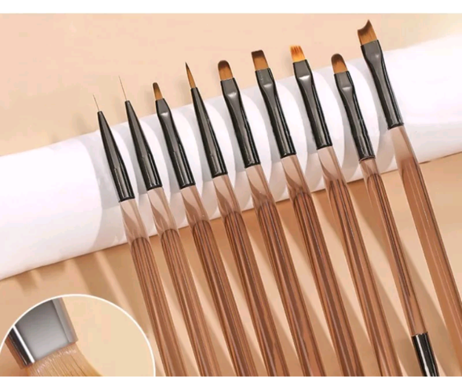 Bộ cọ làm móng 9 cây