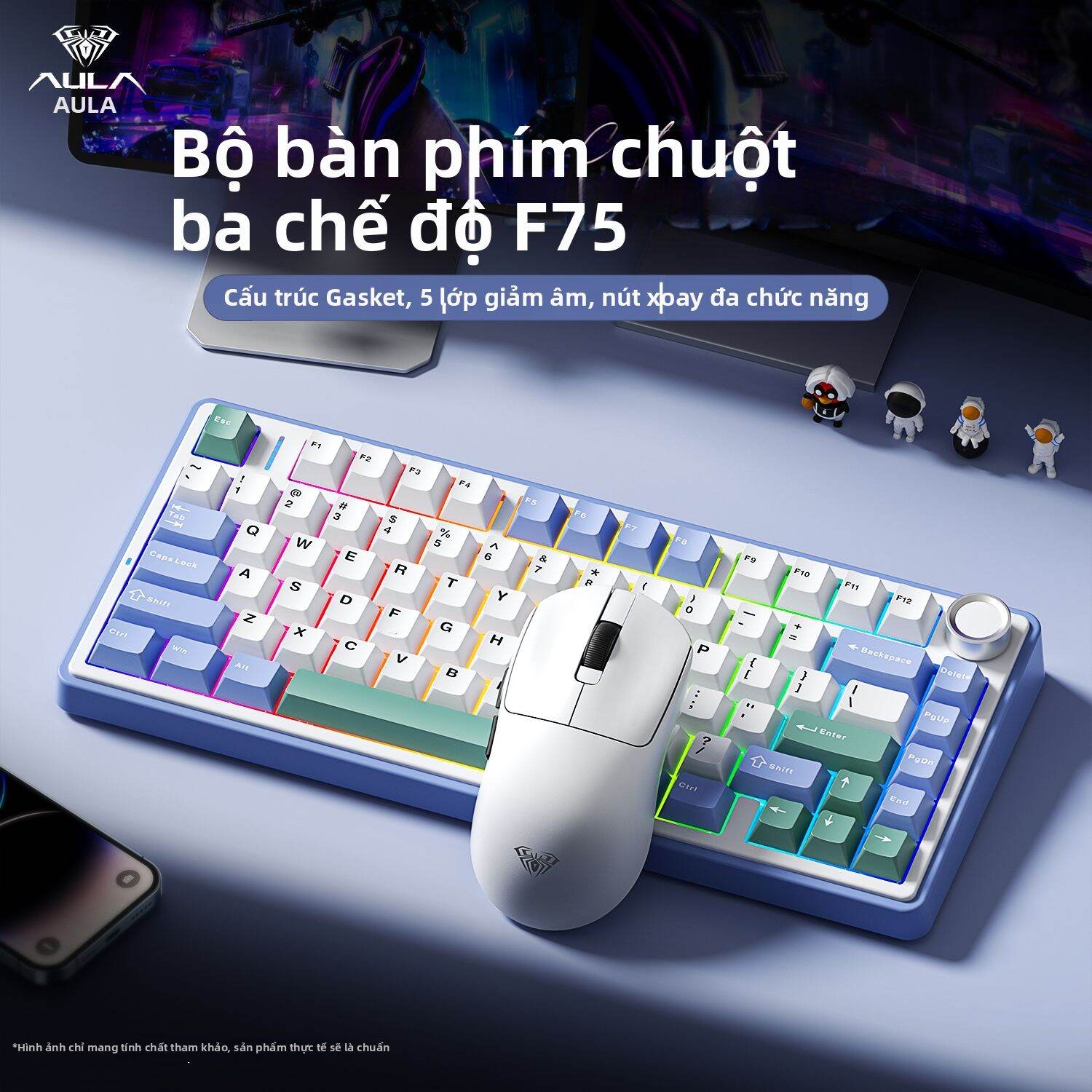 ESPORTS LIVNG MUSEUM | Bàn Phím Cơ Không Dây 3 Chế Độ Cho Văn Phòng Và Gaming