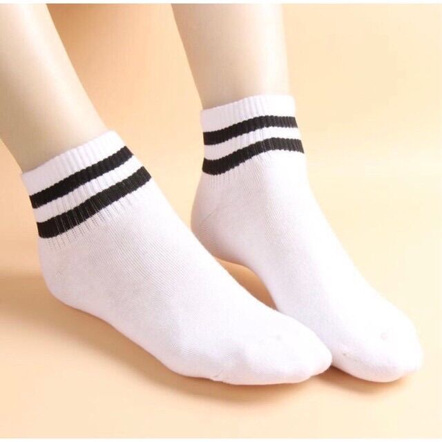 Tất Nữ Kẻ Sọc Cổ Ngắn VNXK