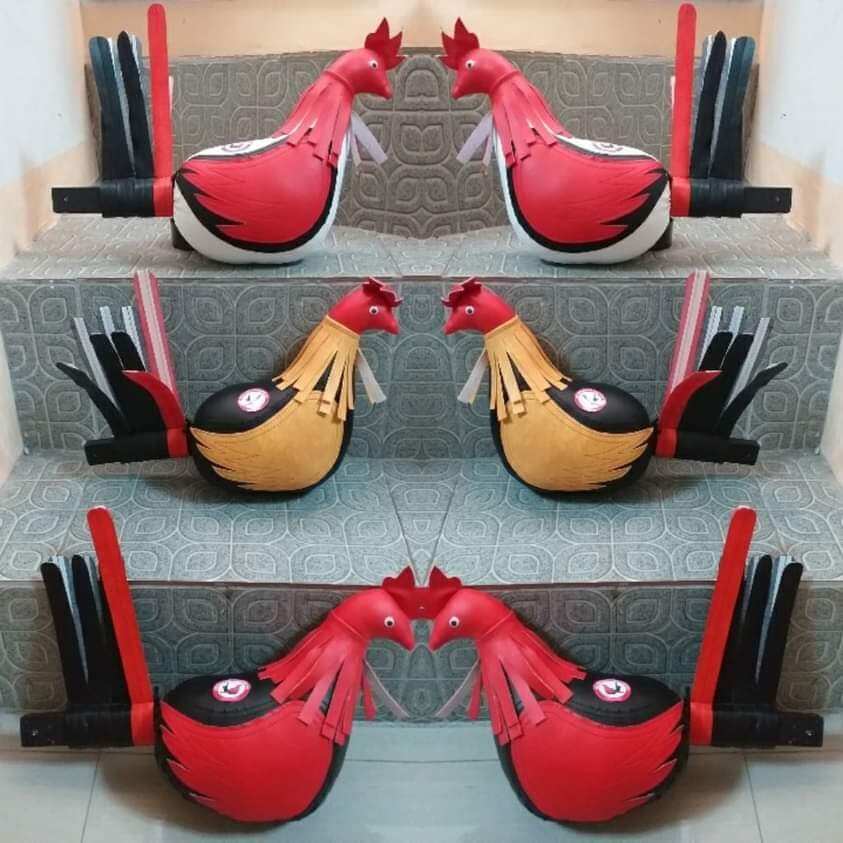 Gà tập lực bằng da - Gà Đá - Gà Tập Lực - Hàng handmade theo mẫu Mexico